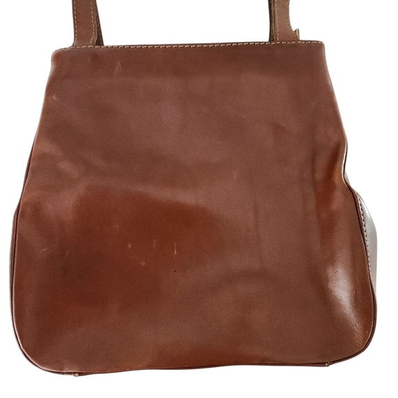 THE TREND Brown Leather Shoulder Bag made in Italy - Picture 3 of 16
